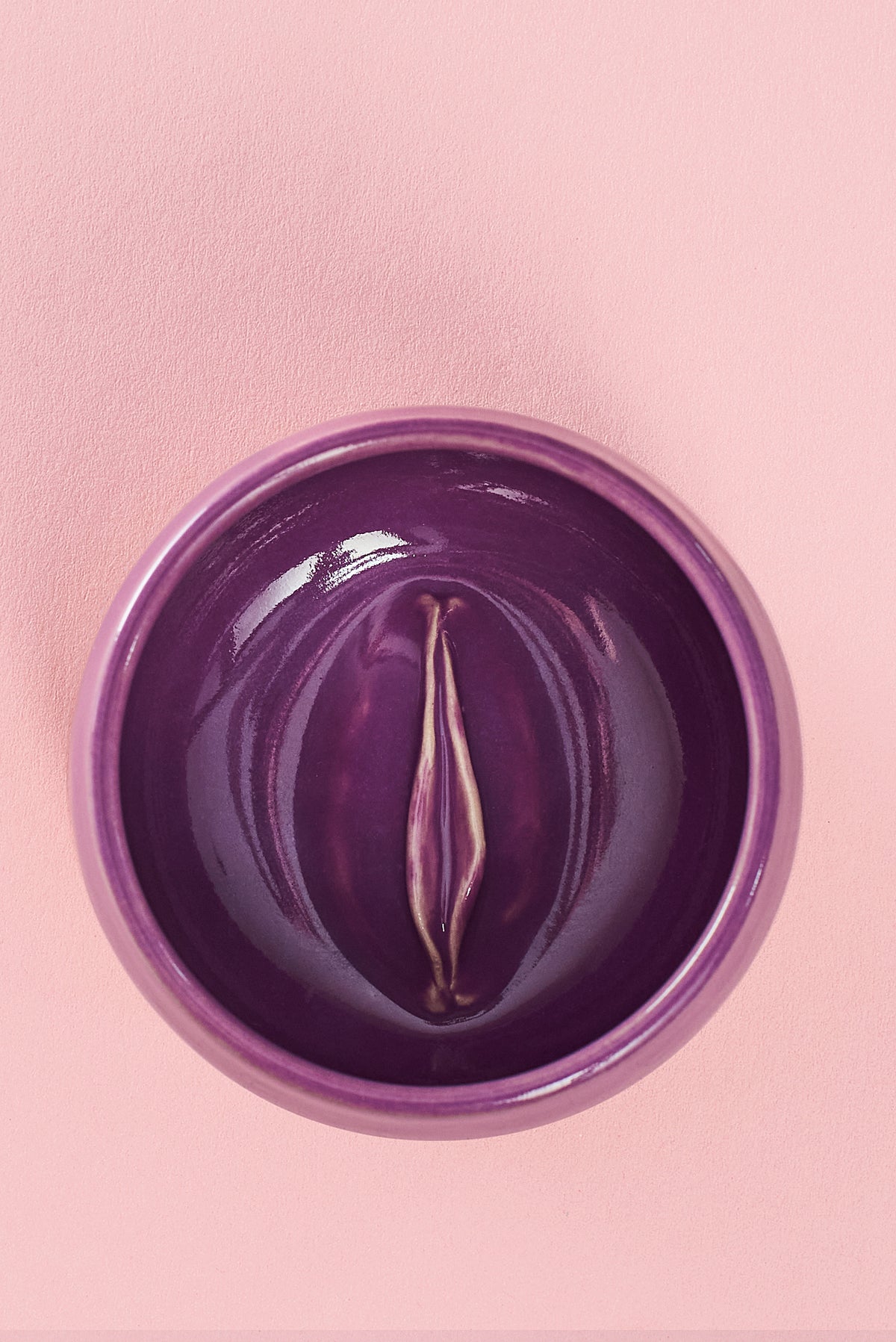 Handgemachte Vulva Tasse - gross -  Keramik Unikat in lila 💜