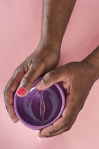 Handgemachte Vulva Tasse - gross -  Keramik Unikat in lila 💜