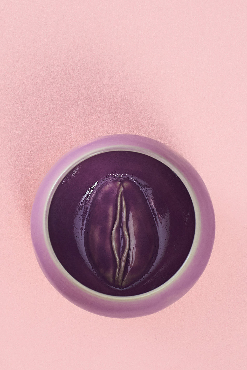 Handgemachte Vulva Tasse - mittelgross -  Keramik Unikat in lila 💜