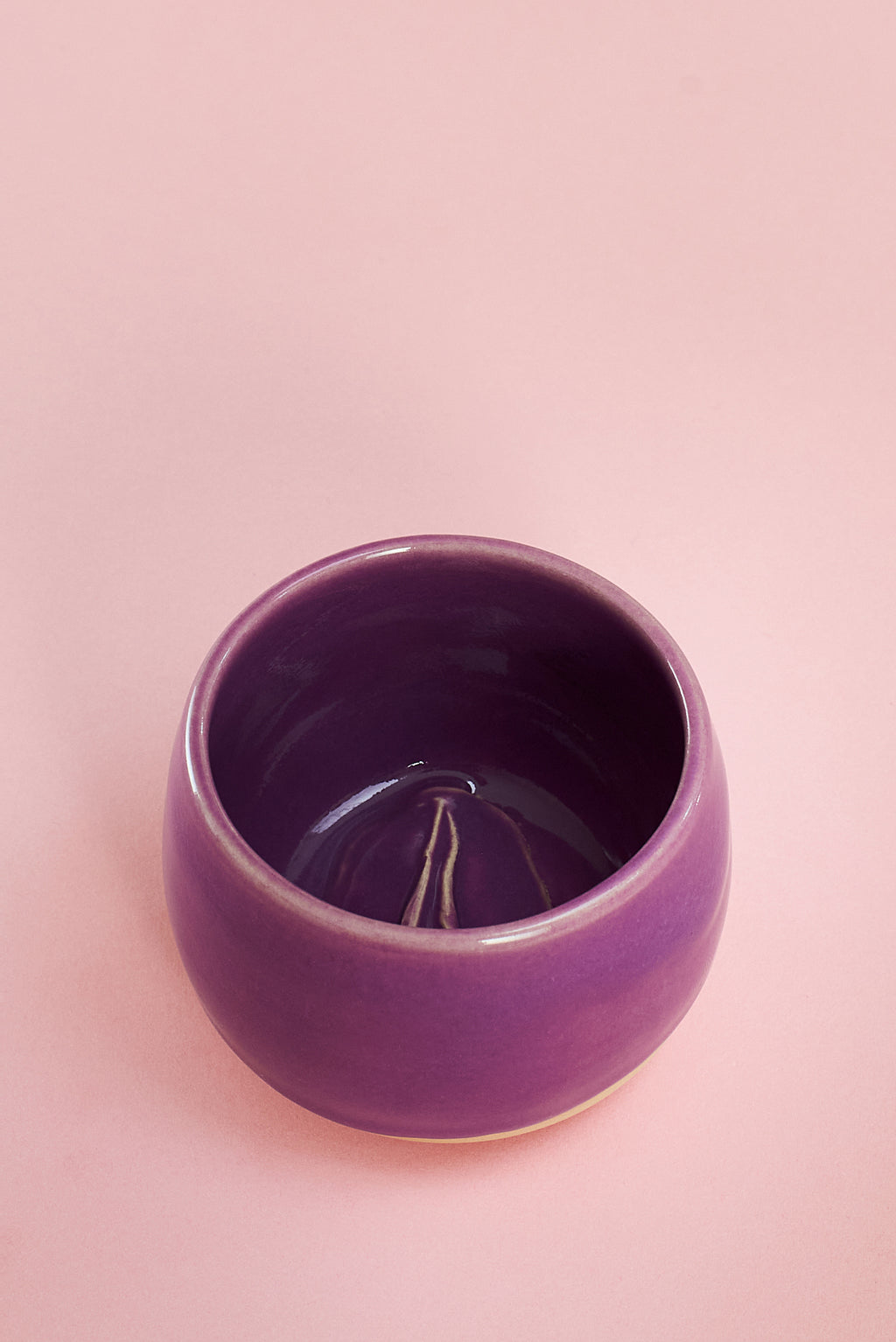 Handgemachte Vulva Tasse - klein -  Keramik Unikat in lila 💜