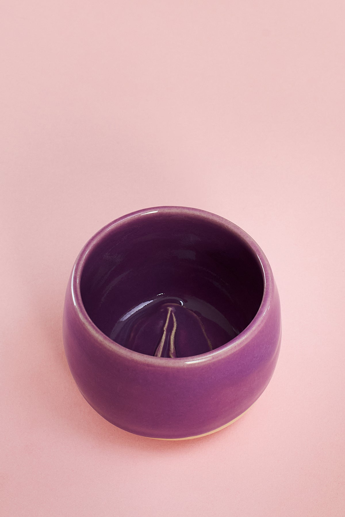 Handgemachte Vulva Tasse - klein -  Keramik Unikat in lila 💜