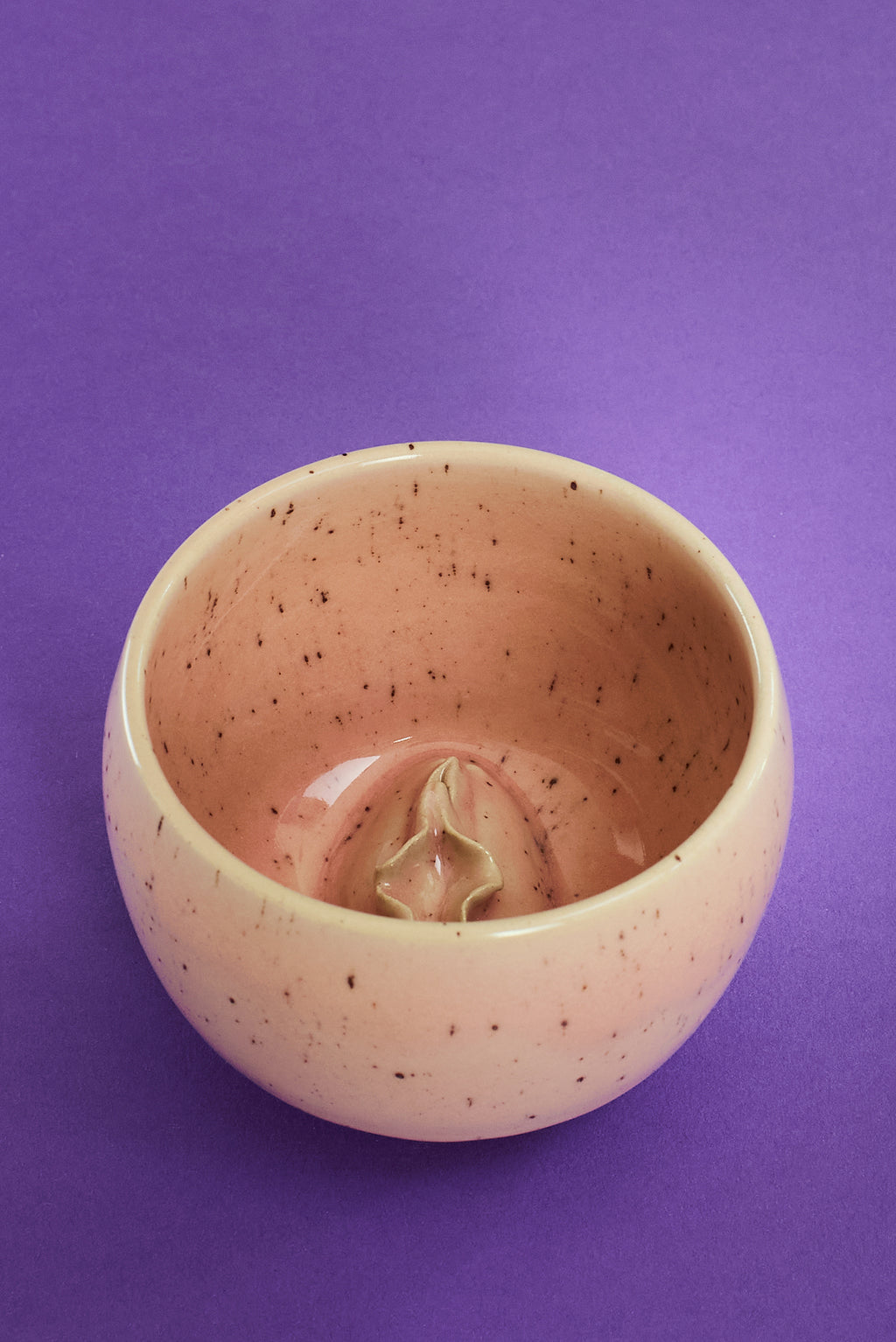 Handgemachte Vulva Tasse - gross -  Keramik Unikat in rosa 🩷