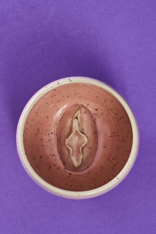 Handgemachte Vulva Tasse - gross -  Keramik Unikat in rosa 🩷