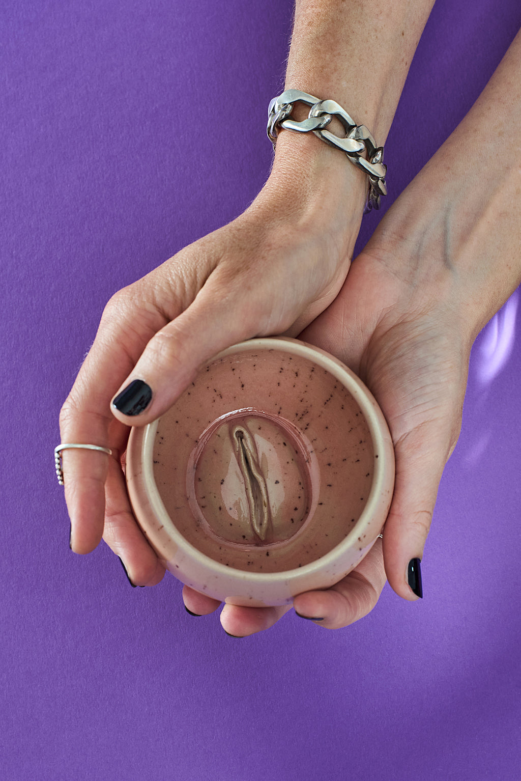Handgemachte Vulva Tasse - mittelgross -  Keramik Unikat in rosa 🩷
