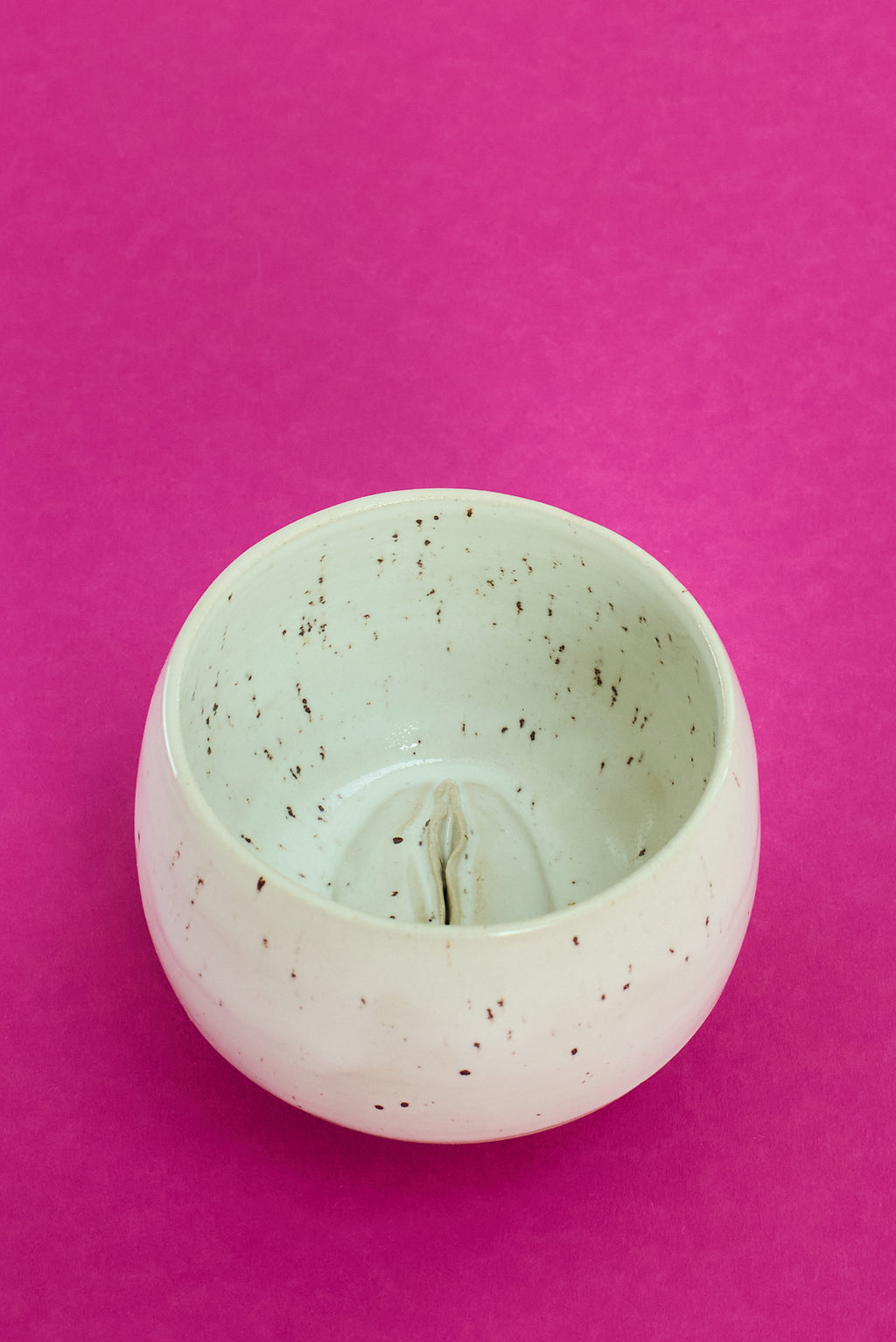 Handgemachte Vulva Tasse - mittelgross -  Keramik Unikat in Stracciatella 🤍