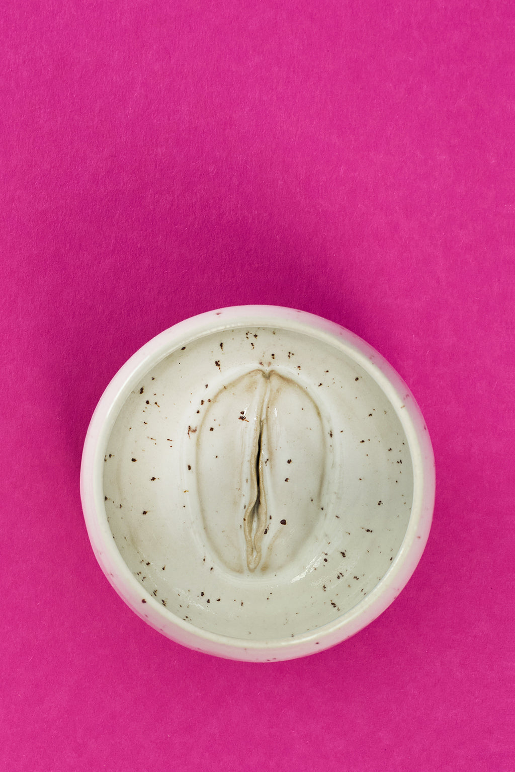 Handgemachte Vulva Tasse - mittelgross -  Keramik Unikat in Stracciatella 🤍