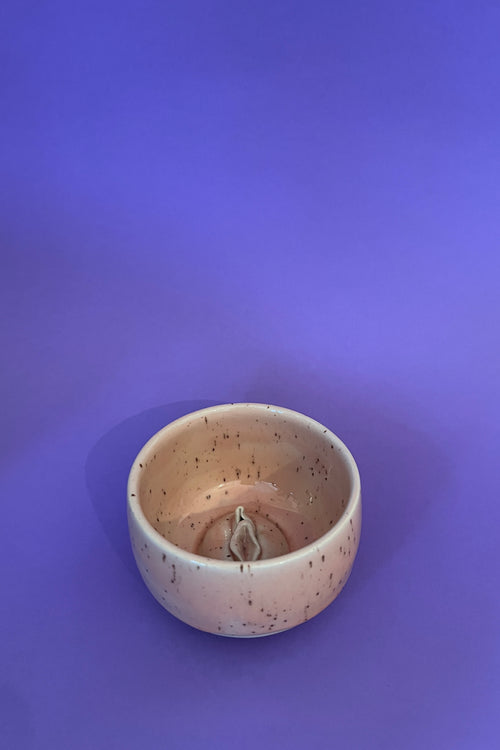 Handgemachte Vulva Tasse - gross -  Keramik Unikat in rosa 🩷