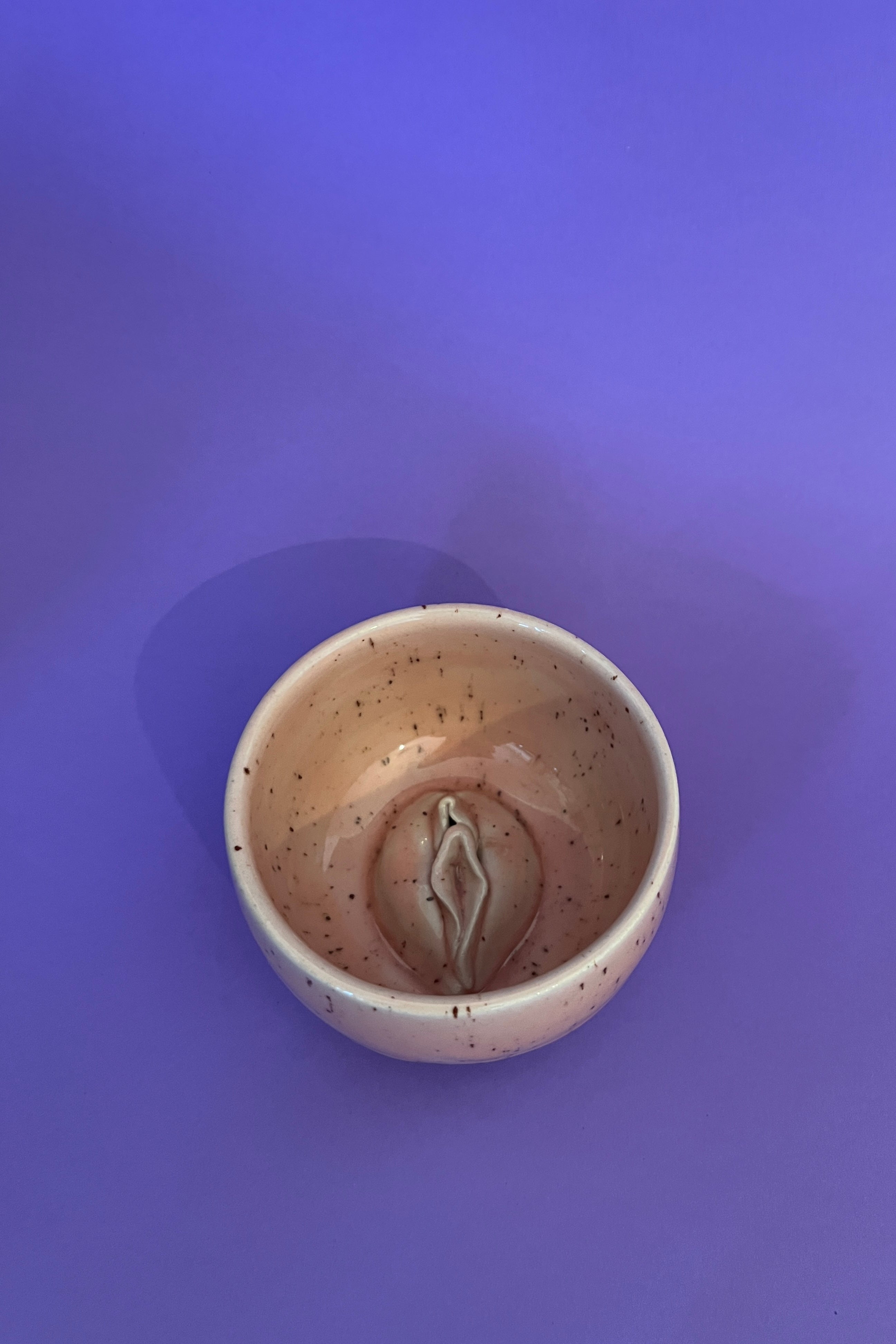 Handgemachte Vulva Tasse - gross -  Keramik Unikat in rosa 🩷