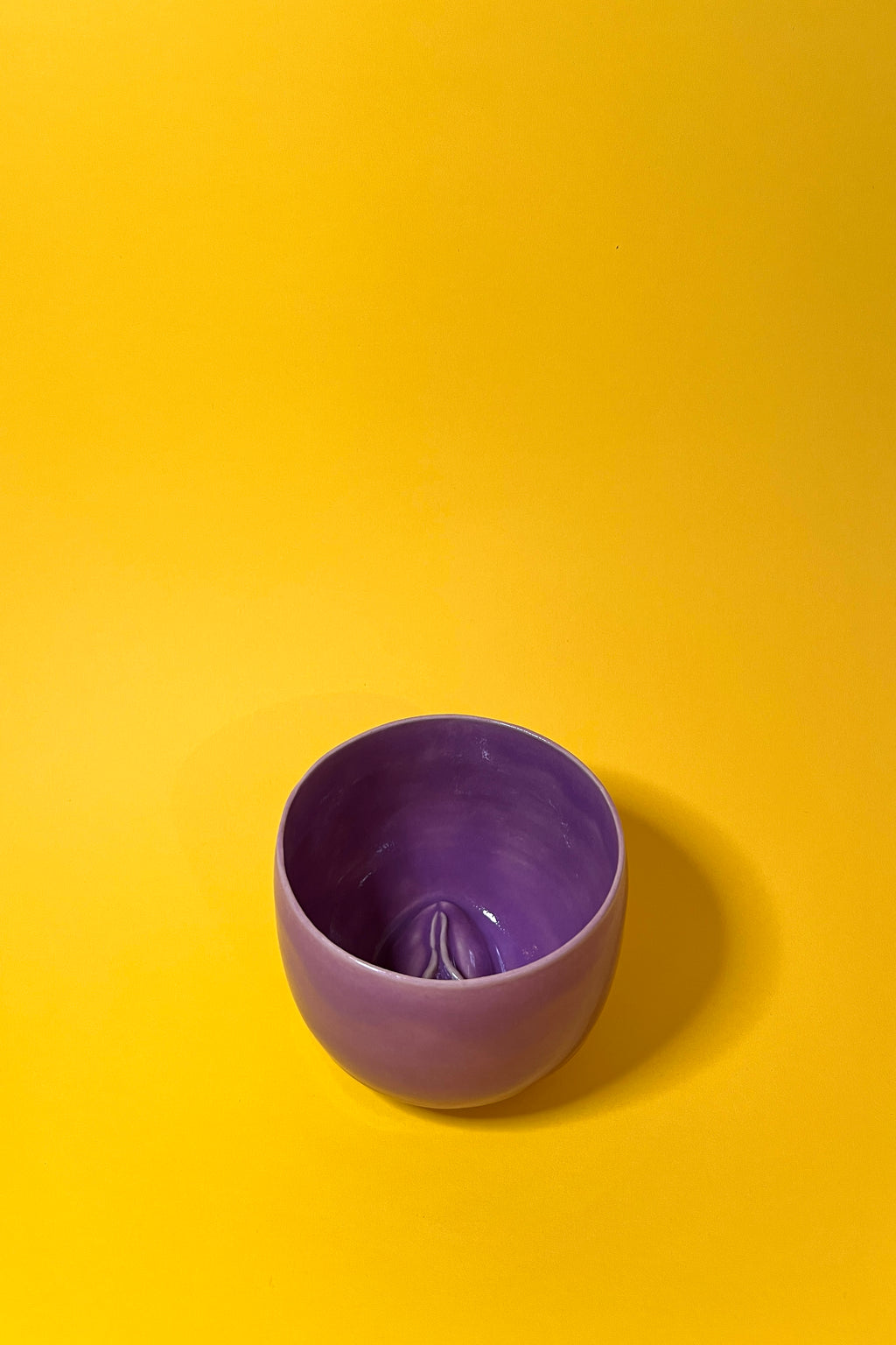 Handgemachte Vulva Tasse - gross -  Keramik Unikat in lila 💜