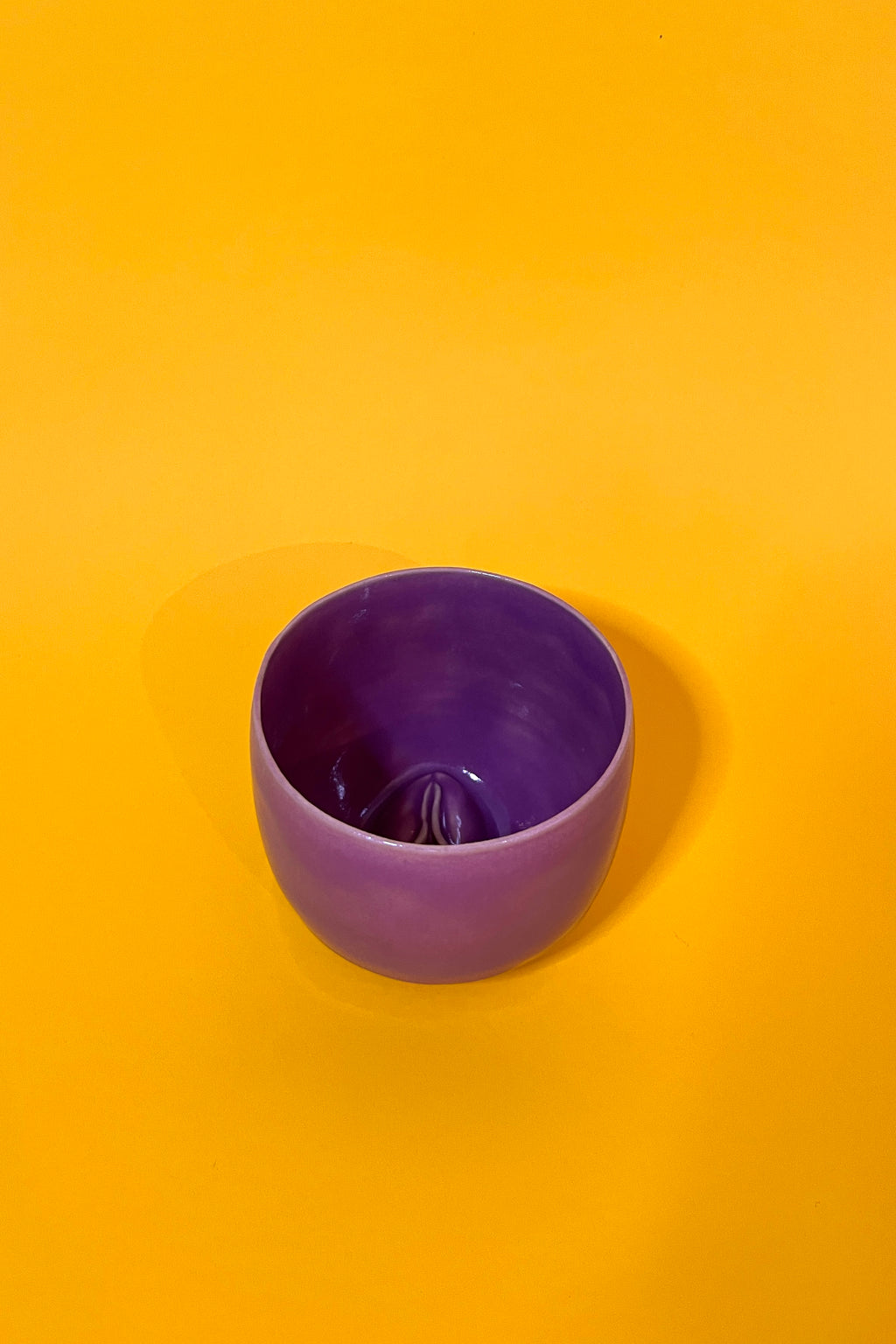 Handgemachte Vulva Tasse - gross -  Keramik Unikat in lila 💜